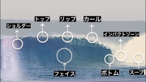 波の仕組み　サーフィン用語